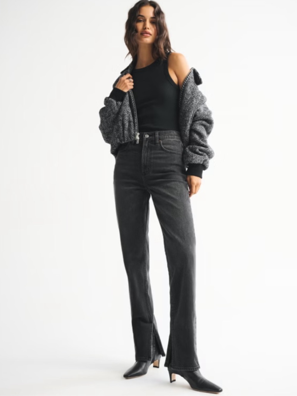 NWT Abercrombie & Fitch Ultra High Rise 90s Straight Jeans 30/10
